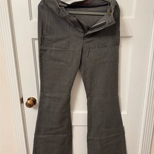 Pilcro Charcoal Flare Pants
